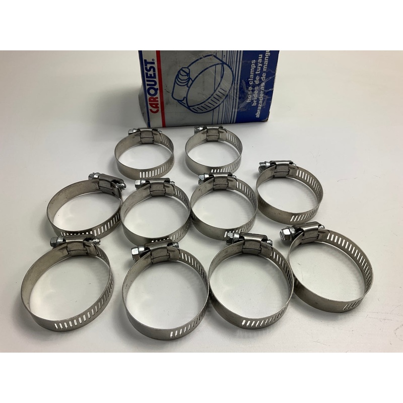 (10) Carquest 1024CHC Hose Clamps - For 7/8'' - 1-3/8'' Hose, 1''-2'' Clamp Range