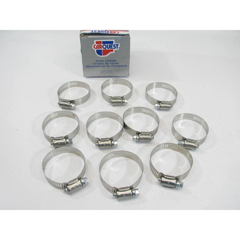(10) Carquest 1028 Worm Gear Hose Clamp - 1-1/4'' - 1-5/8''