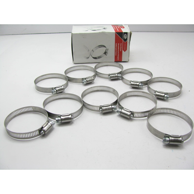 (10) Gates 32040 Worm Gear Hose Clamp - Size 40, 1-1/8'' To 3'' Diameter