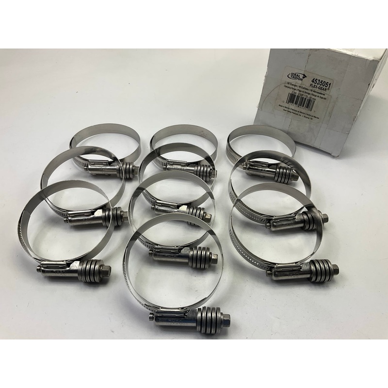 (10) Ideal 4535051 Flex Gear Hose Clamp, 2-3/4'' To 3-5/8''