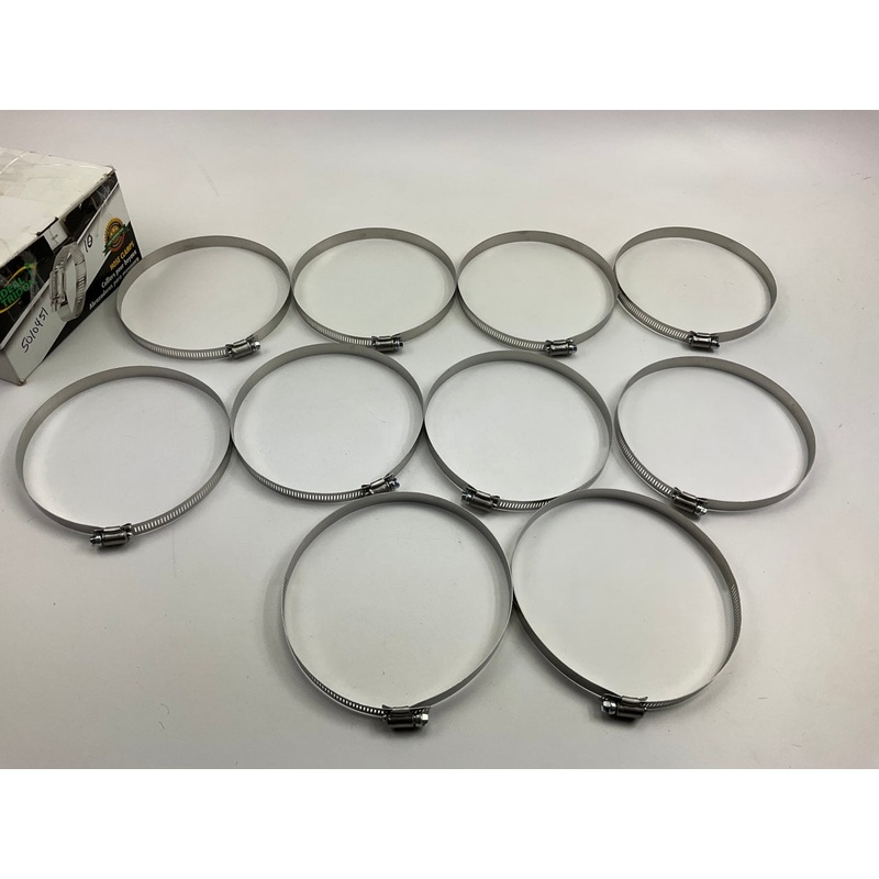 (10) Ideal 5010451 Worm Gear Hose Clamp, SAE Size # 104, 5'' To 7''