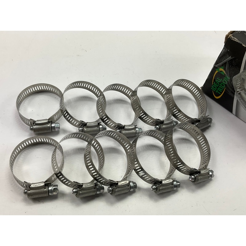 (10) Ideal 5024051 Worm Gear Hose Clamp, SAE Size # 24, 1'' To 2''