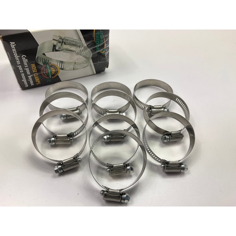 (10) Ideal 5032051 Worm Gear Hose Clamp, SAE Size # 32, 1-1/2'' To 2-1/2''
