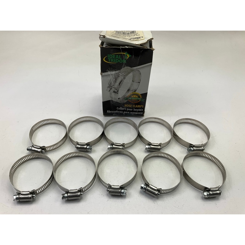 (10) Ideal 5036051 Worm Gear Hose Clamp, SAE Size # 36, 1-3/4'' To 2-3/4''