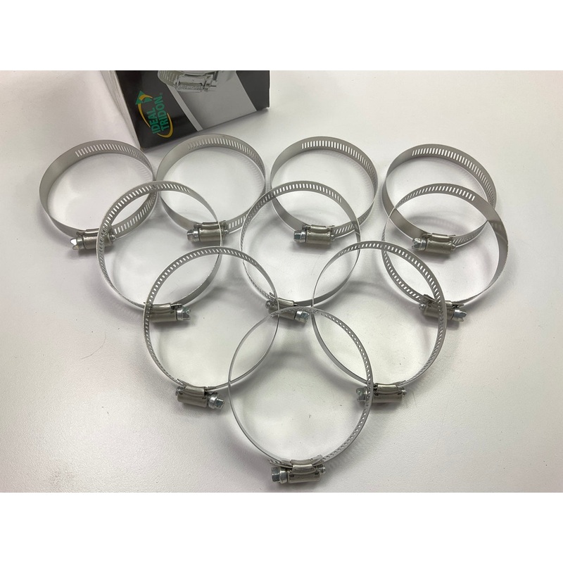 (10) Ideal 5048051 Worm Gear Hose Clamp, SAE Size # 48, 2-1/2'' To 3-1/2''