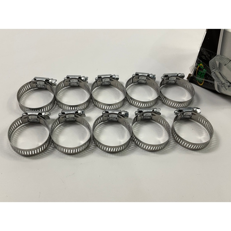 (10) Ideal 5220051 Worm Gear Hose Clamps, SAE Size # 20,  3/4'' To 1-3/4''