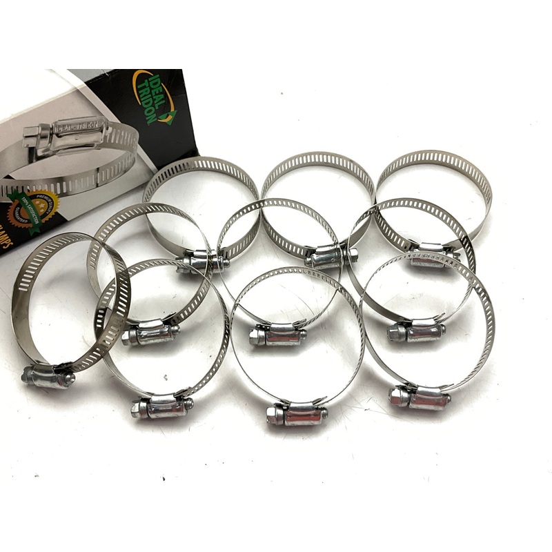 (10) Ideal 5236051 Hose Clamps - SAE Size 36, 1-13/16 To 2-3/4'' Diam., 1/2'' Wide