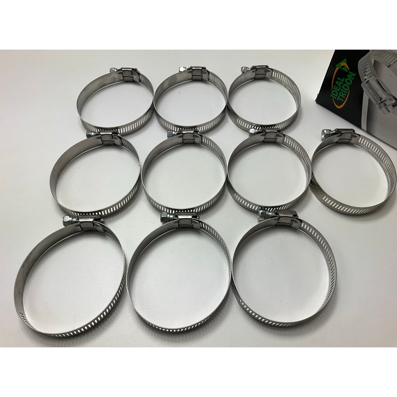 (10) Ideal 5444051 Worm Gear Hose Clamp, SAE Size # 44, 1-1/4'' To 3-1/4''