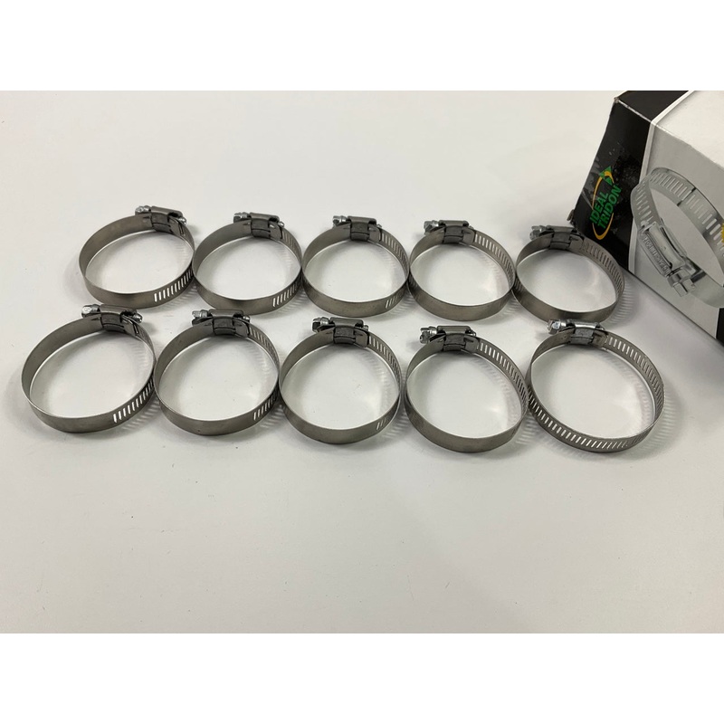 (10) Ideal 5732051 Hose Clamps Clamping Range: 1-1/2''-2-1/2'' (38-63mm), SAE #32