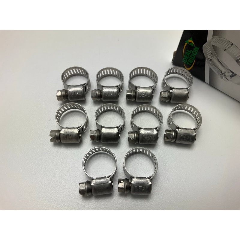 (10) Ideal 6260451 Worm Gear Hose Clamp, SAE Size # 04, 5/16'' To 5/8''