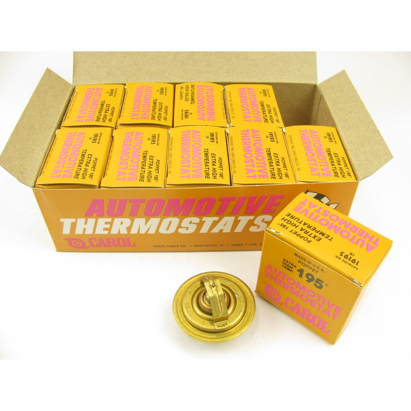 (10) New Carol 19195 Engine Coolant Thermostat - 33009 195P 229P 229PH 131-3