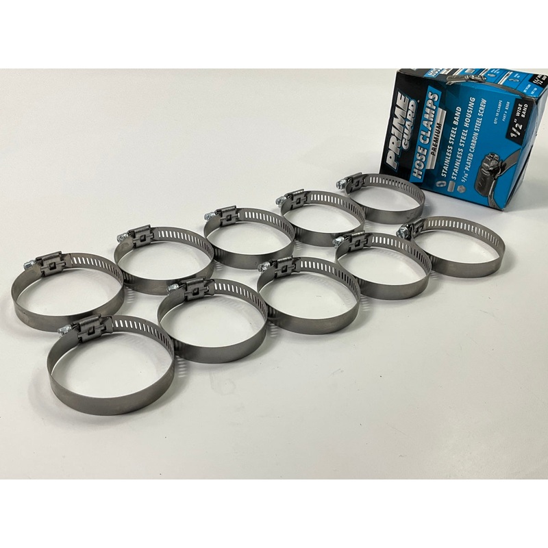 (10) Prime Guard B36H Hose Clamps - Clamping Range: 1-13/16'' To 2-3/4''