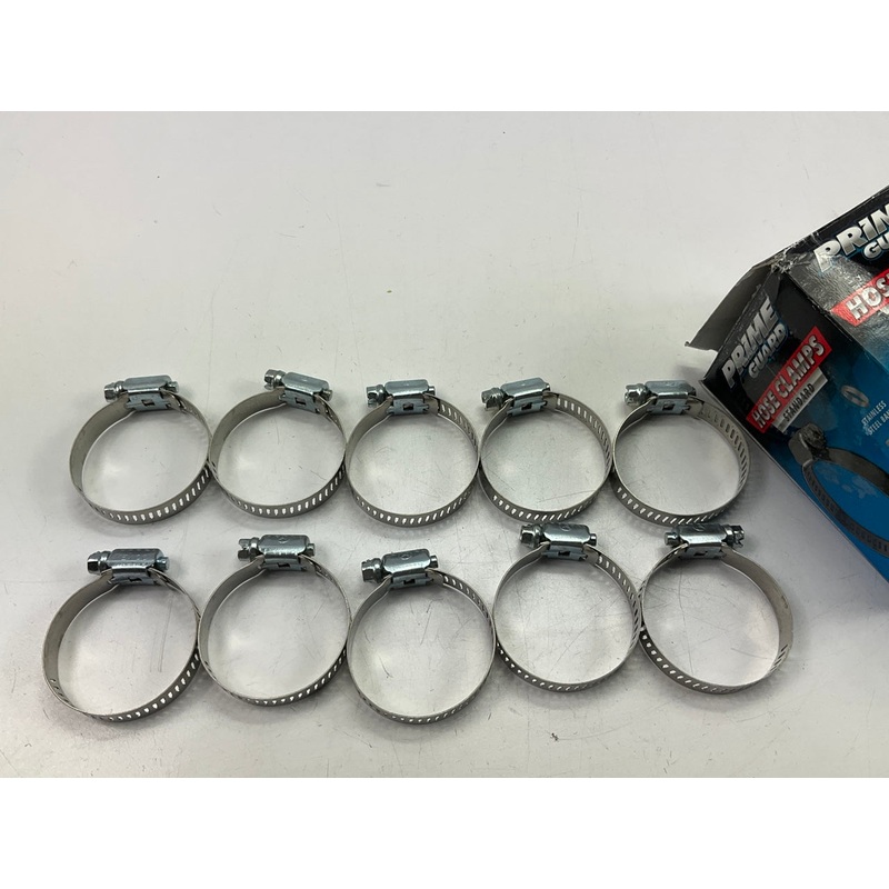 (10) Prime Guard CC24 Hose Clamps, 1-1/16''-2'' (27mm-51mm) Clamping Range