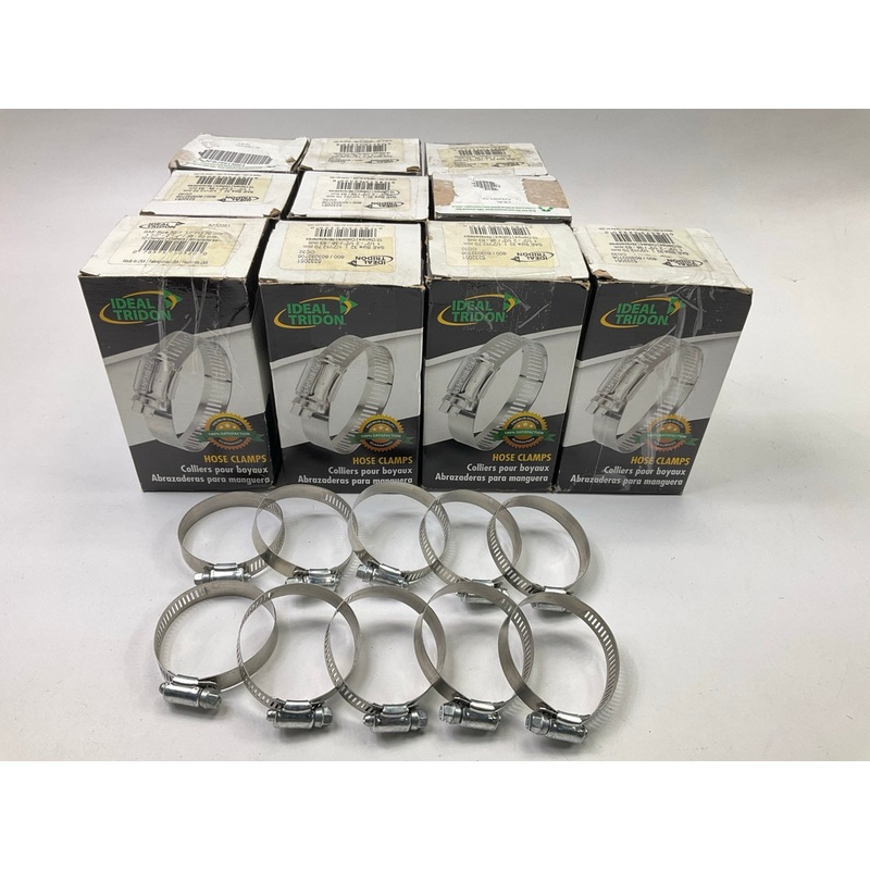 (100) Ideal 5232051 SAE # 32 Hose Clamps, 1-1/2''-2-1/2'' Clamp Range (38mm-63mm)