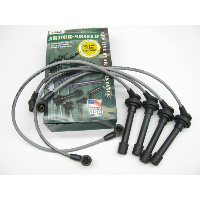 Armor-shield 4128AS Ignition Spark Plug Wire Set For 1997 Nissan Altima 2.4L-L4