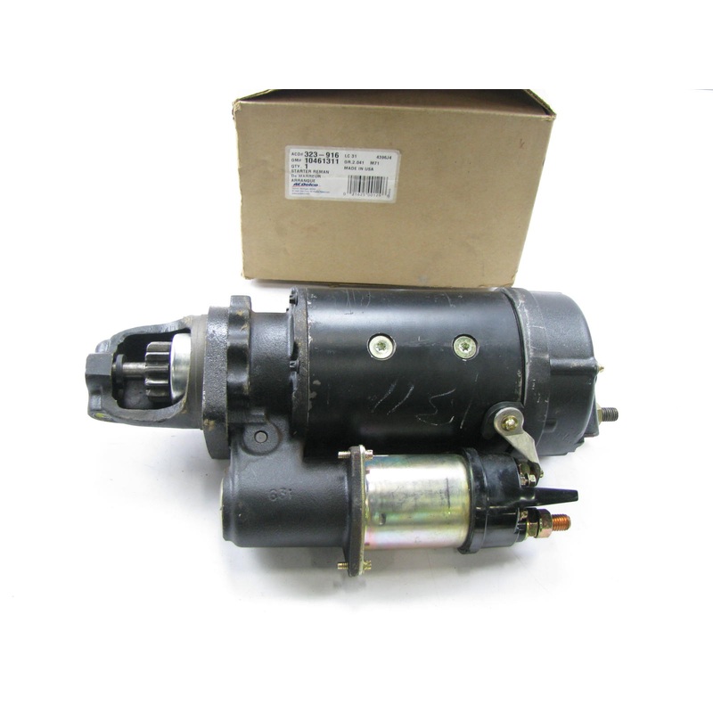 Acdelco 323-916 Reman 37MT Starter 12V SAE 1 Mount CW 12 Tooth 8/10 Pitch