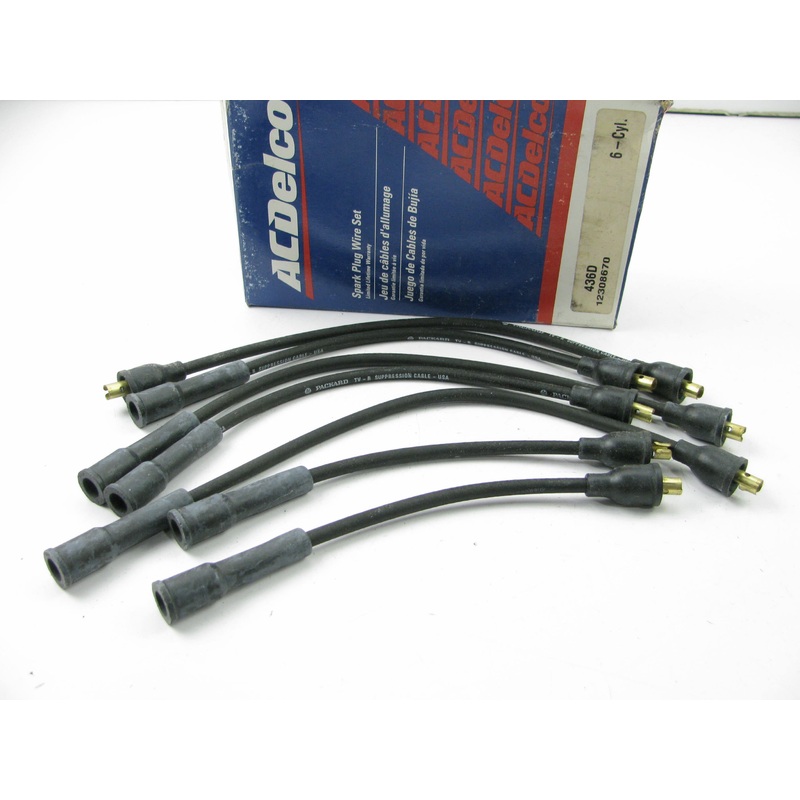 Acdelco 436D Ignition Spark Plug Wire Set For 1975-1978 Dodge 225 Slant-six