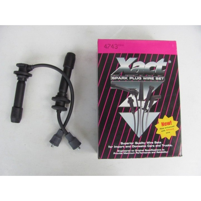 Xact 4743 Ignition Spark Plug Wire Set - 2-wire For 98-01 Sephia, 00-04 Spectra
