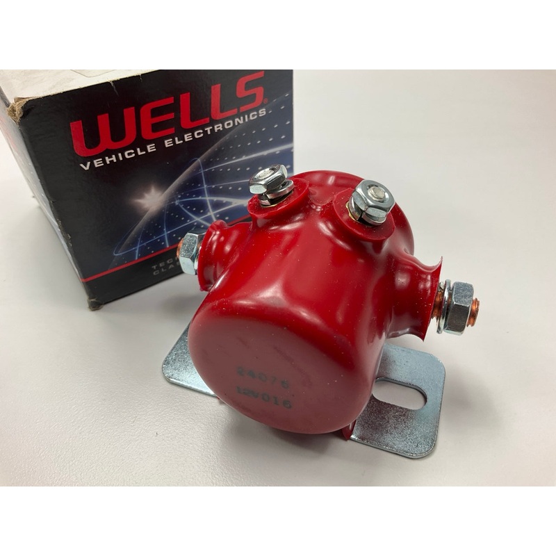 Wells SS926 Starter Solenoid Switch, 12V Volt 100 Amp, Red Plastic Covered