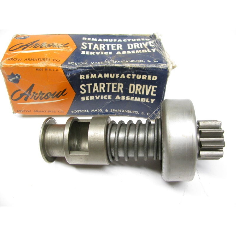 Vintage Arrow A-335 Starter Solenoid Drive Bendix 3-4218