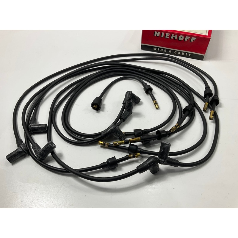 Vintage Niehoff 12-864 Universal Ignition Spark Plug Wire Set For American V8