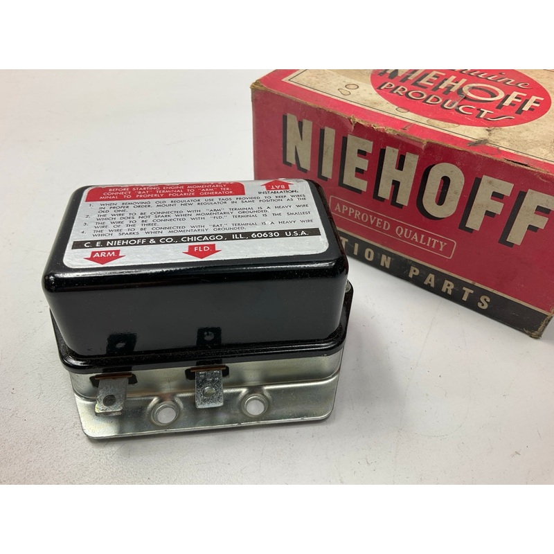 Vintage Niehoff AL-156 Voltage Regulator - 6 Volts, Positive Ground