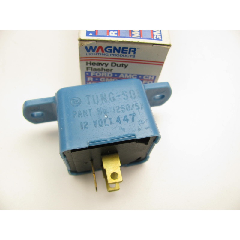 Wagner 1250-5X UNIVERSAL Heavy Duty Turn Signal Flasher Relay 3 Prong 12V 447