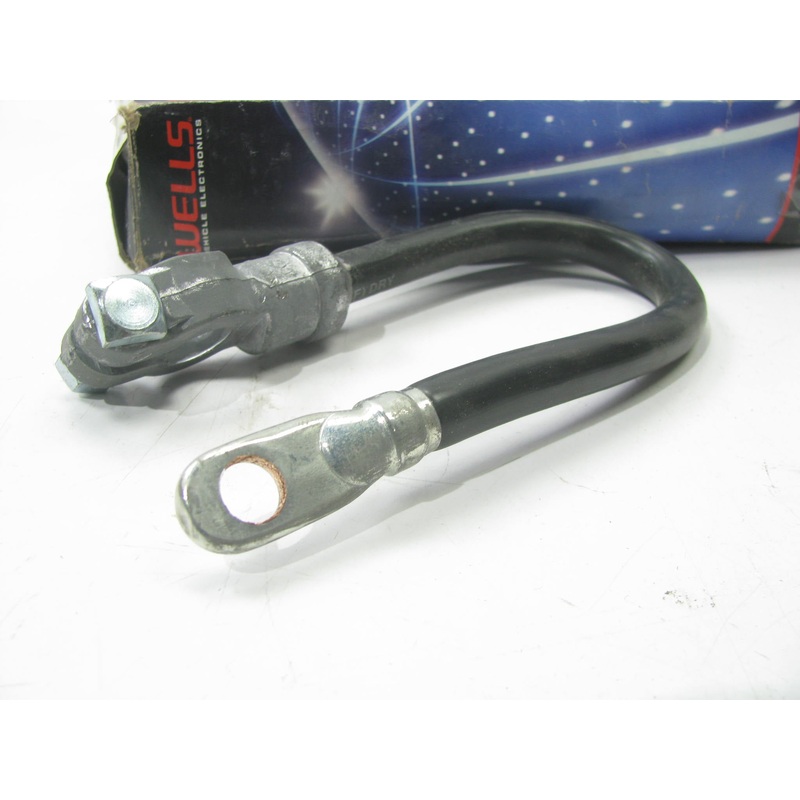 Wells 121012B Negative Black Top Post Battery Cable Strap, 13'' Overall Length