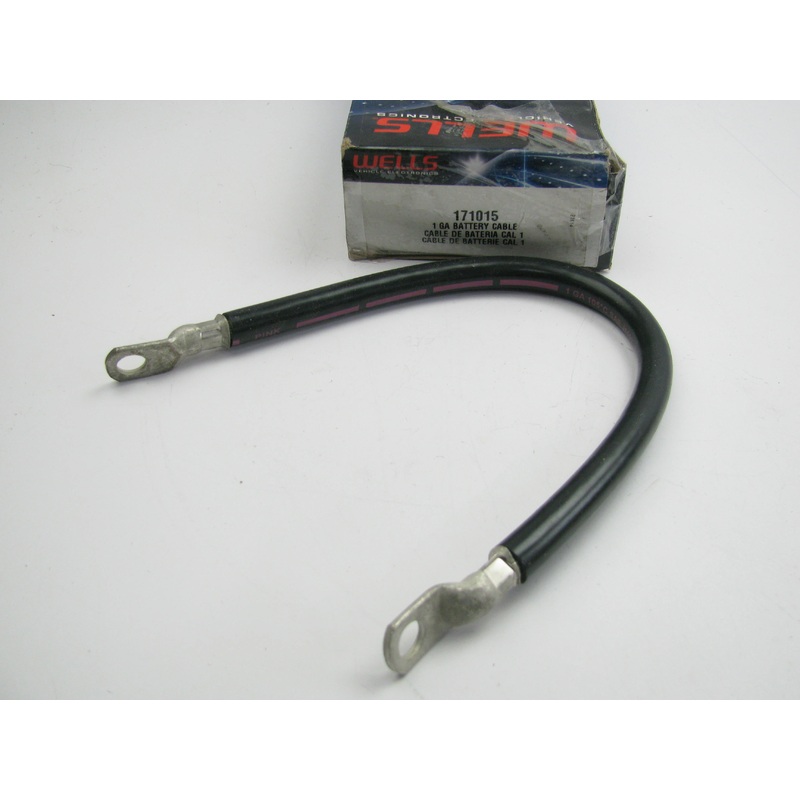 Wells 171015 1 Gauge Black Negative Battery Cable Strap - 15-1/2'' Overall Lenght