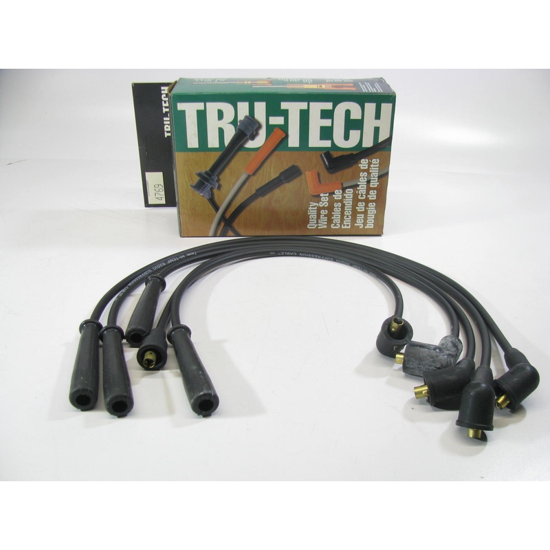 Tru-tech 4769 Ignition Spark Plug Wire Set for 1990-1995 Mazda 1.6L 1.8L-L4
