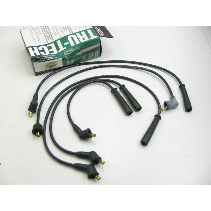 Tru-tech 4773 Ignition Spark Plug Wire Set For 1989-1994 Mazda 2.6L-L4