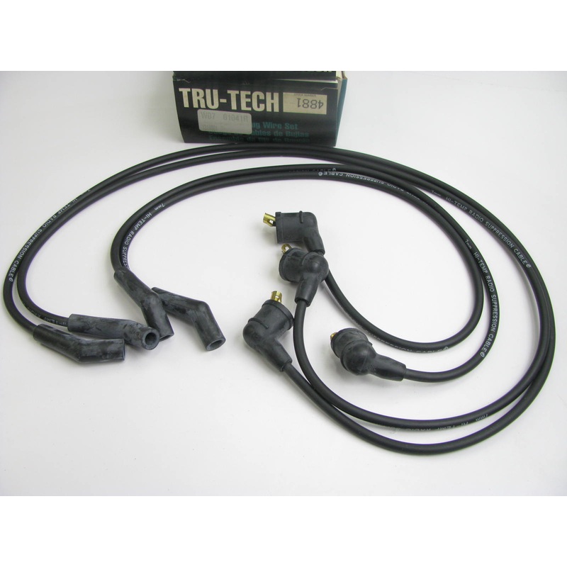 Tru-tech 4881 Ignition Spark Plug Wire Set for 1986-1991 Mazda RX-7 1.3L-R2