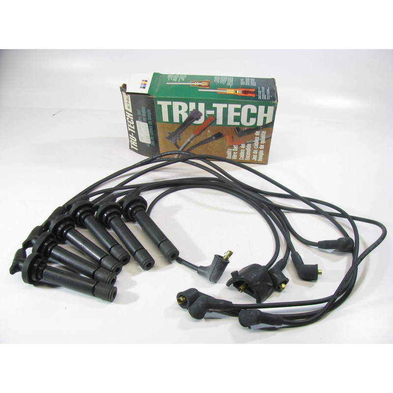 Tru-tech 6340 Ignition Spark Plug Wire Set For 1986-1991 Acura 2.5L 2.7L-V6