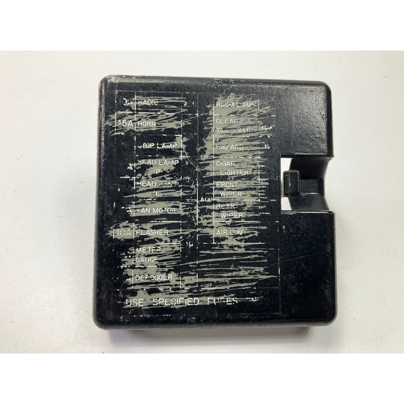 USED, SCRATCHED, AS-IS Interior Fuse Box Cover Black For 1979-1983 Datsun 280zx