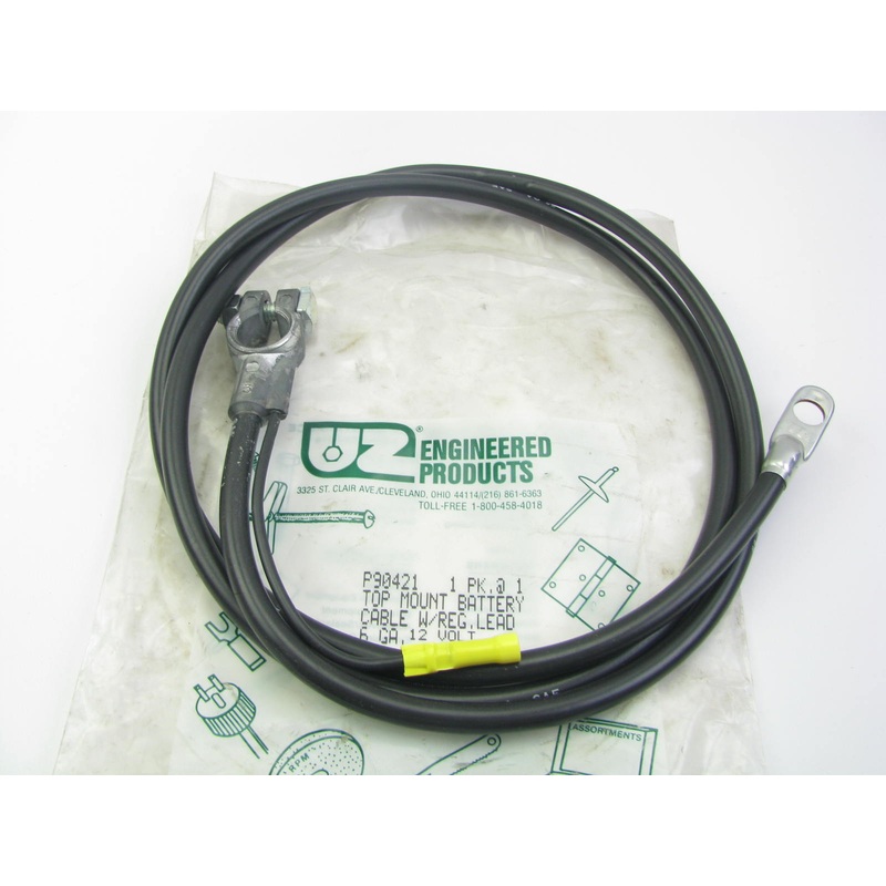 UZ Engineered Products P90421 Top Mounted Battery Cable - 6 Gauge, 68'' Long