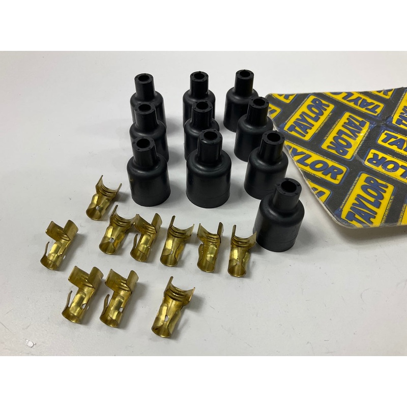 Taylor 46059 Socket Distributor Ignition Coil Boots / Terminals Kit 180 Degree