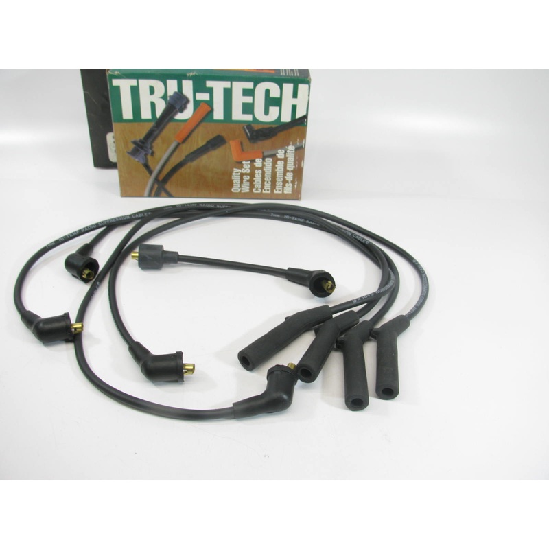 Tru-tech 2420 Ignition Spark Plug Wire Set For 1990-1996 Mitsubishi 2.4L-L4