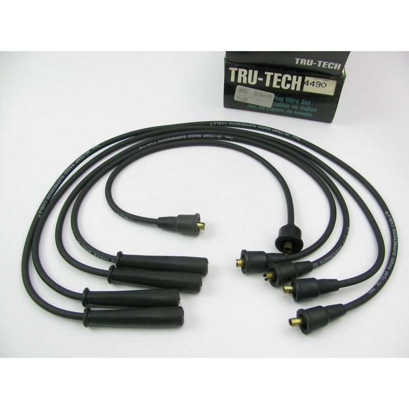 Tru-tech 4490 Ignition Spark Plug Wire Set For 1976-1979 Buick Opel 1.8L-L4