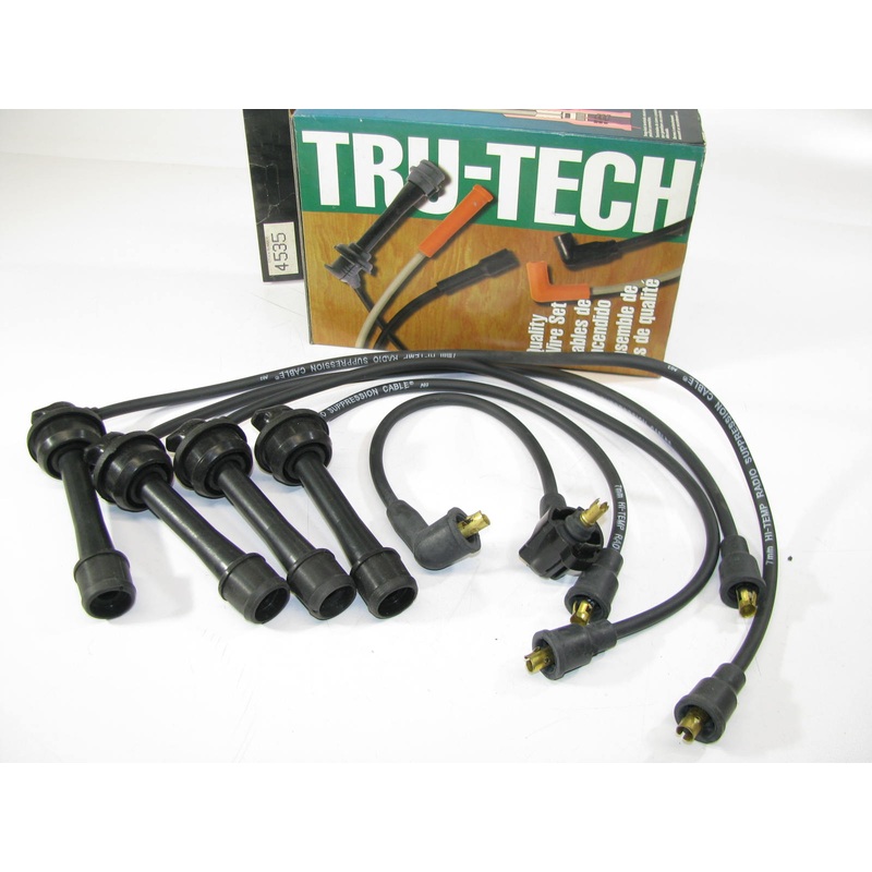 Tru-tech 4535 Ignition Spark Plug Wire Set For 90-91 Toyota Celica 2.0L-L4 Turbo