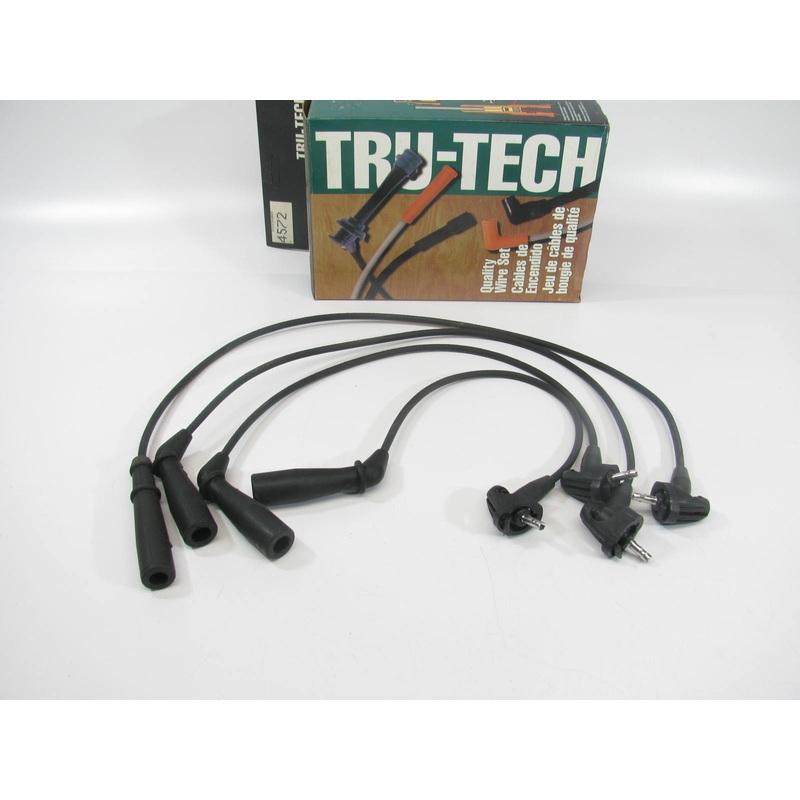 Tru-tech 4572 Ignition Spark Plug Wire Set for 1993-1994 Toyota Tercel 1.5L-L4