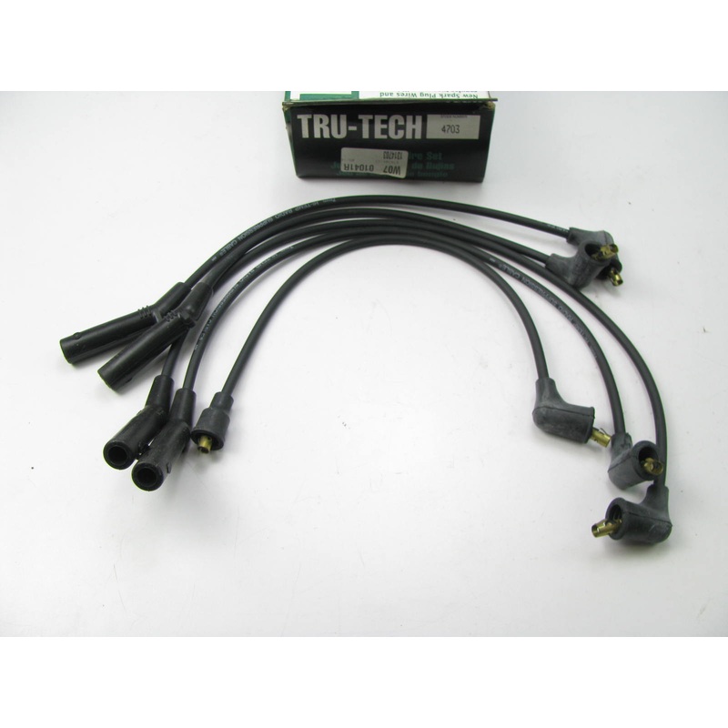 Tru-tech 4703 Ignition Spark Plug Wire Set for 1985-1989 Honda 2.0L-L4