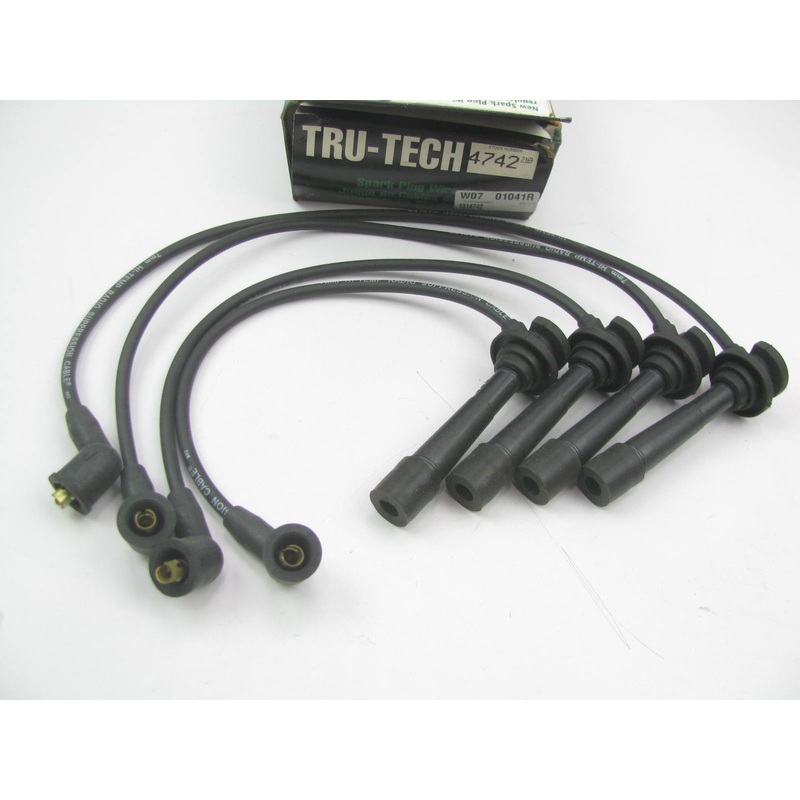 Tru-tech 4742 Ignition Spark Plug Wire Set For 1995-1997 Kia Sephia 1.6L 1.8L