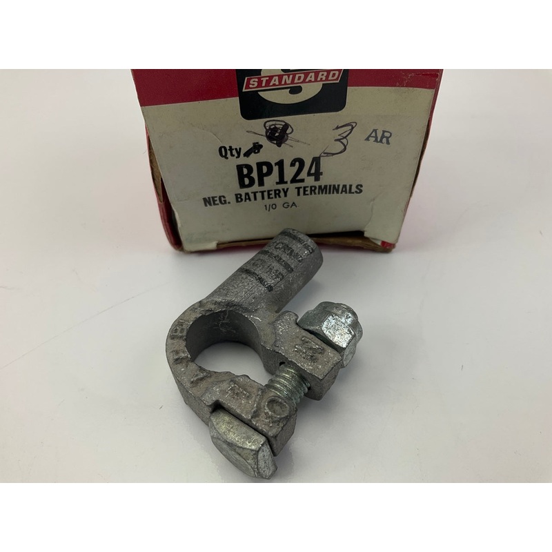 Standard BP124 1/0 Gauge Battery Terminal, 90 Degree Left Elbow, Negative