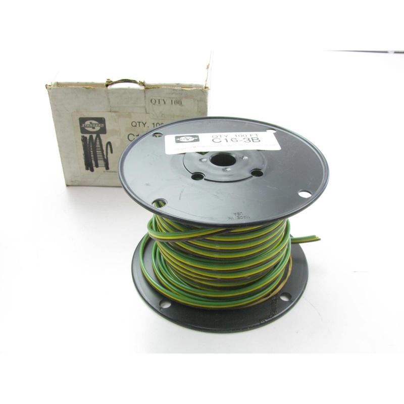Standard C16-3B Automotive Flat Conductor Cable - 16 Gauge 3 Conductor 100' Long
