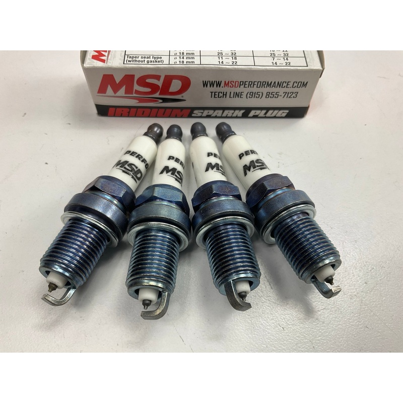 4 Pack - MSD Ignition 37424 Iridium Spark Plugs IR6YS