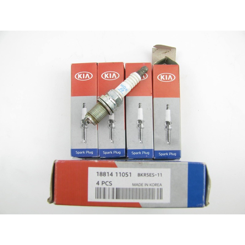 4 PCS - NEW Genuine OEM For Kia Spark Plugs # 1881411051
