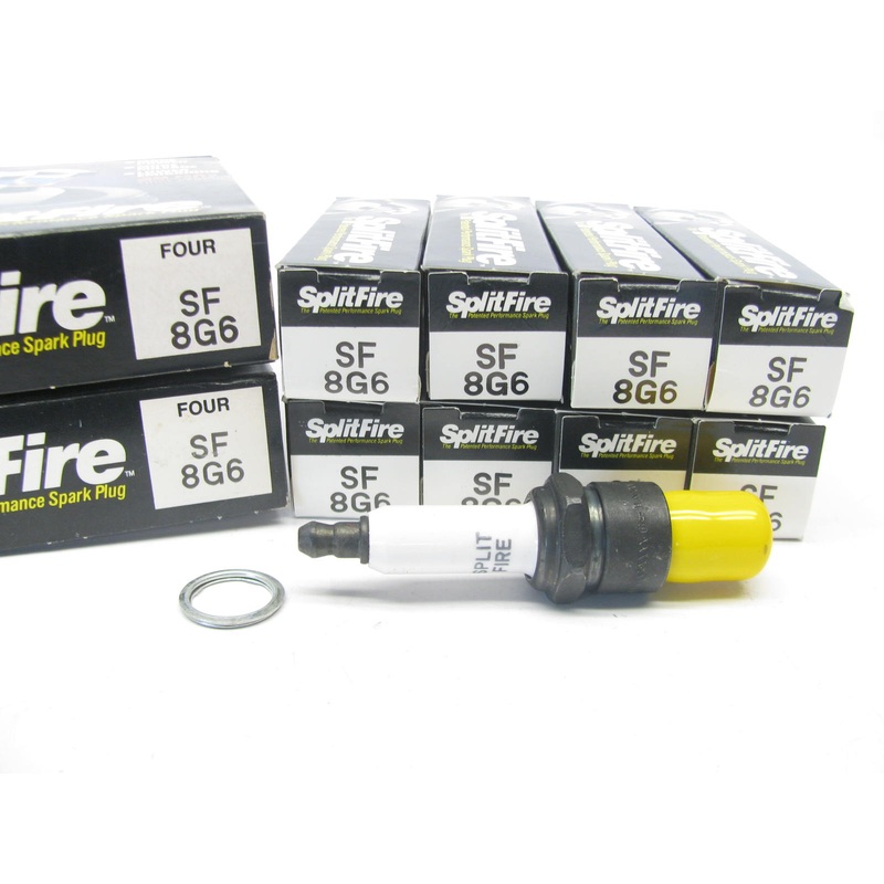 (8) Splitfire SF8G6 Split V Design Ignition Spark Plugs