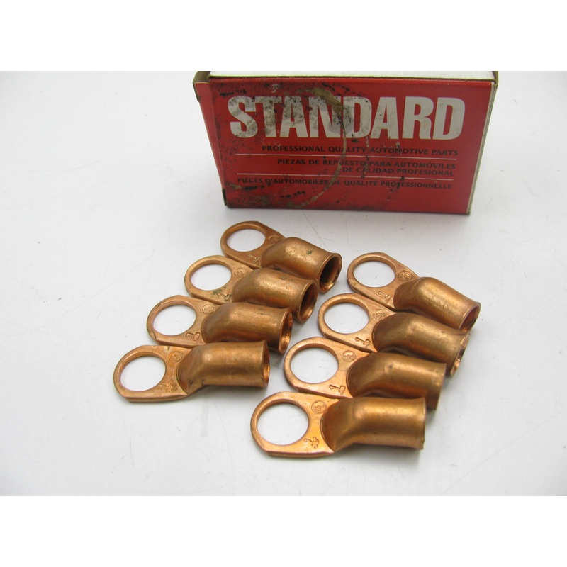 (8) Standard BP314  1 Gauge Copper Battery Cable Lug Terminals,  1/2'' Stud