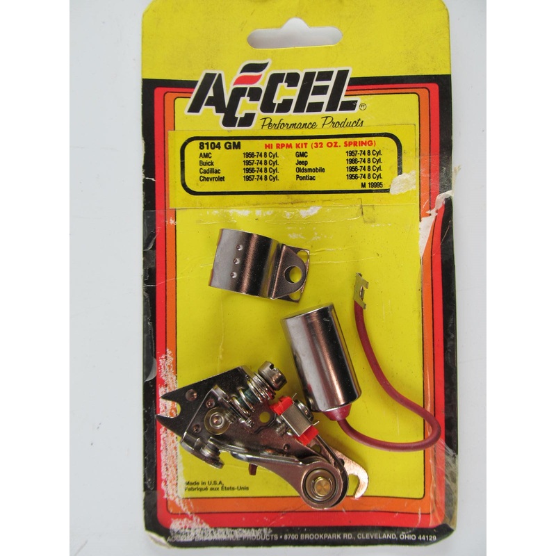 Accel 8104 Distributor Ignition Points Contact And Condenser Kit