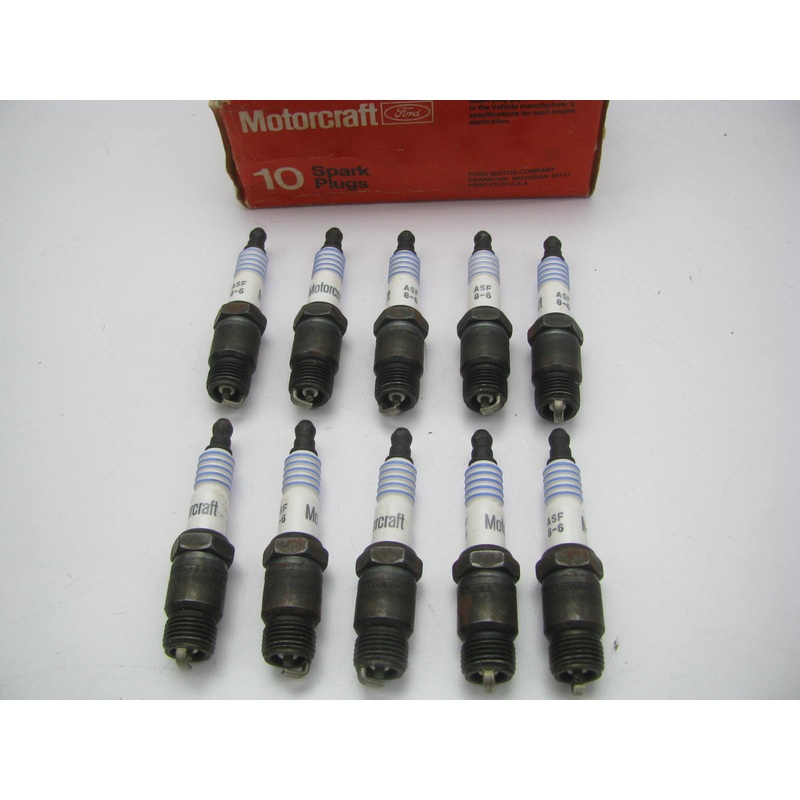 (x10) Motorcraft ASF8-6 Spark Plug-Copper Resistor